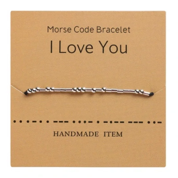 🎁🎁2/$18 Free with a min $50. 2/$20 Morse code bracelet - Picture 4 of 13